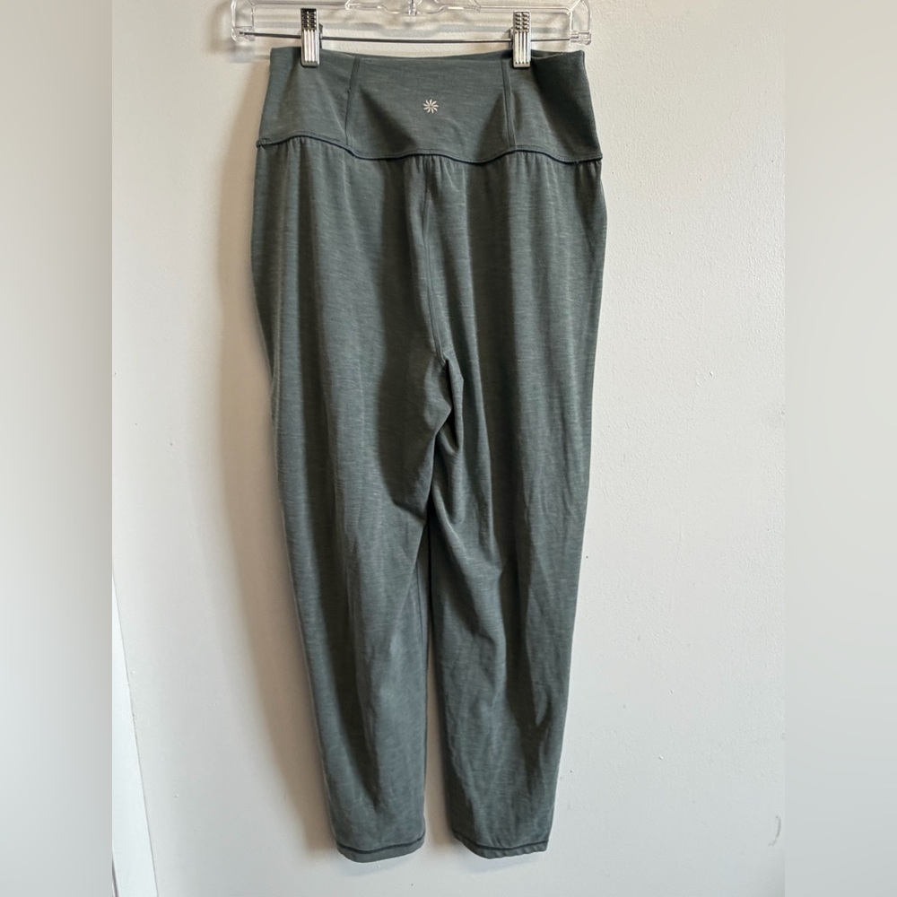 Athleta Elation Pant XS Petite Grey Green High Rise Yoga Lounge Pant Athleisure